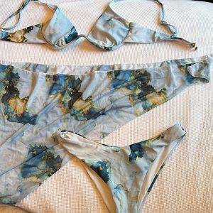 SHEIN bikini with bottoms cover up.